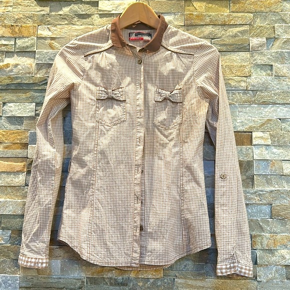 Berksha Gingham Western Style Shirt - Picture 1 of 6